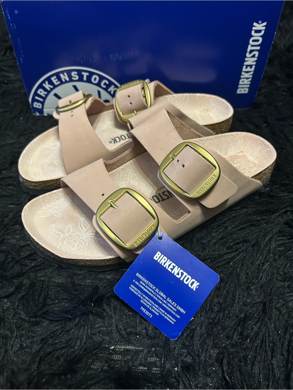 BIRKENSTOCK Arizona pink leather gladiator sandals slippers shoes eur 39 new